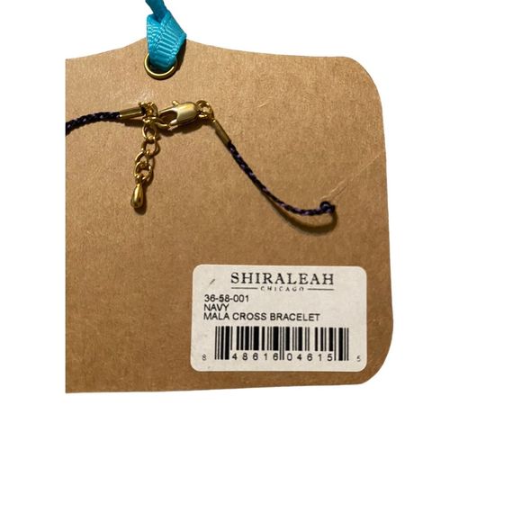 New Shiraleah Chicago Navy Mala Cross Bracelet - Picture 4 of 4